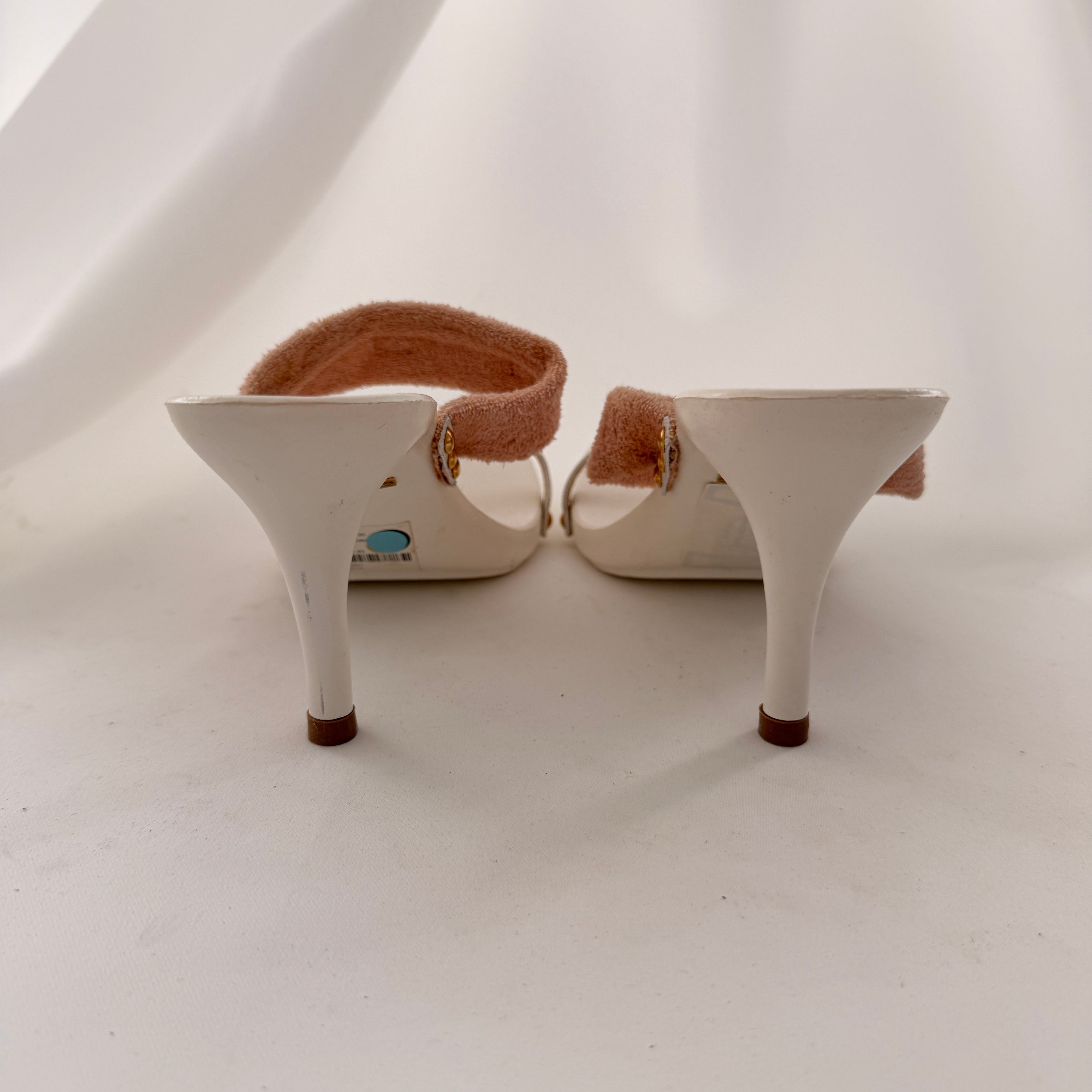 Vintage Dolce & Gabbana Terry Cloth Mules