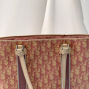 Vintage Christian Dior Oblique Trotter No. 2 Tote - Pink
