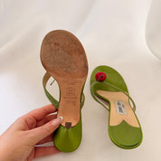 Jimmy Choo Reworked Cherry Flip Flop Heels