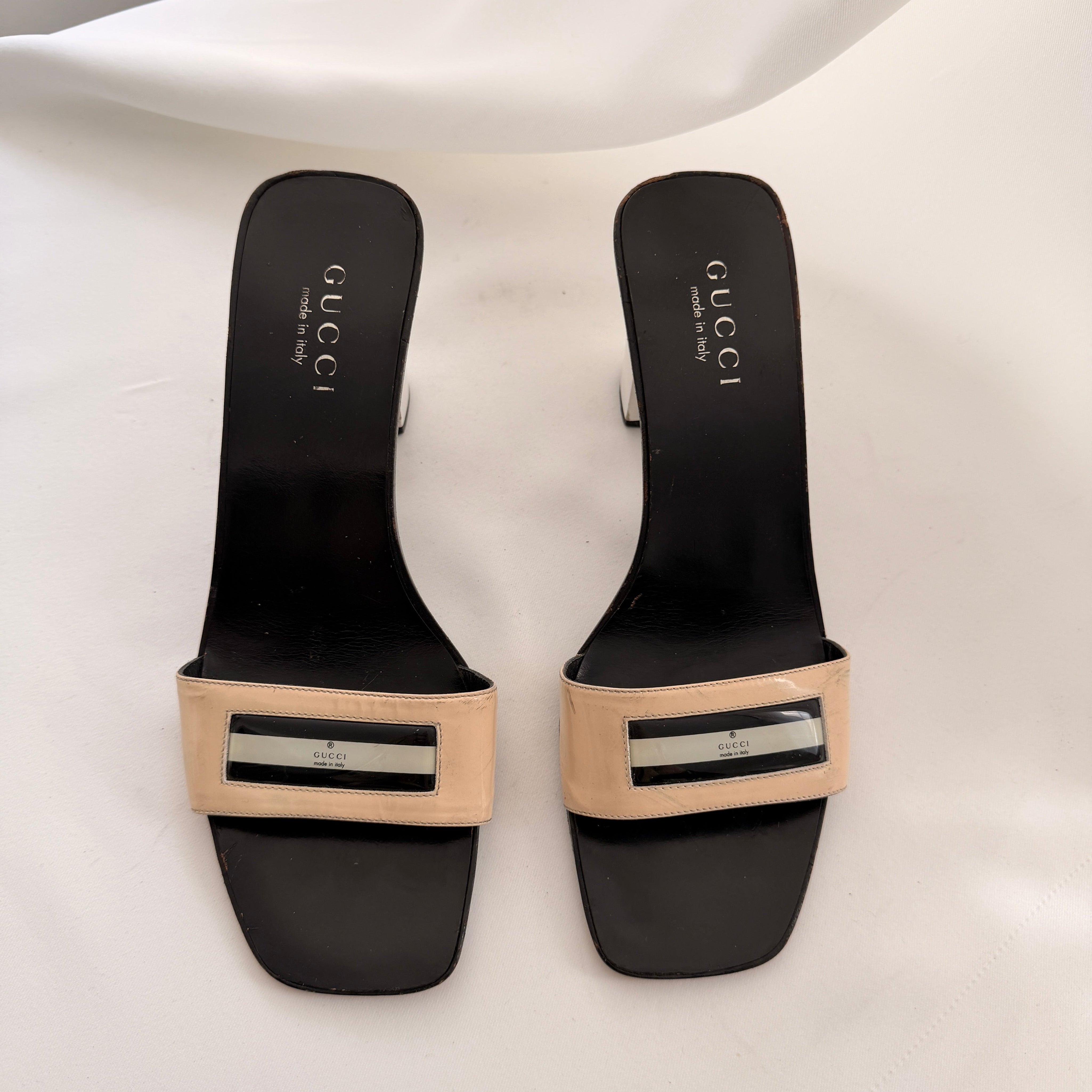 Vintage Gucci Logo Mules
