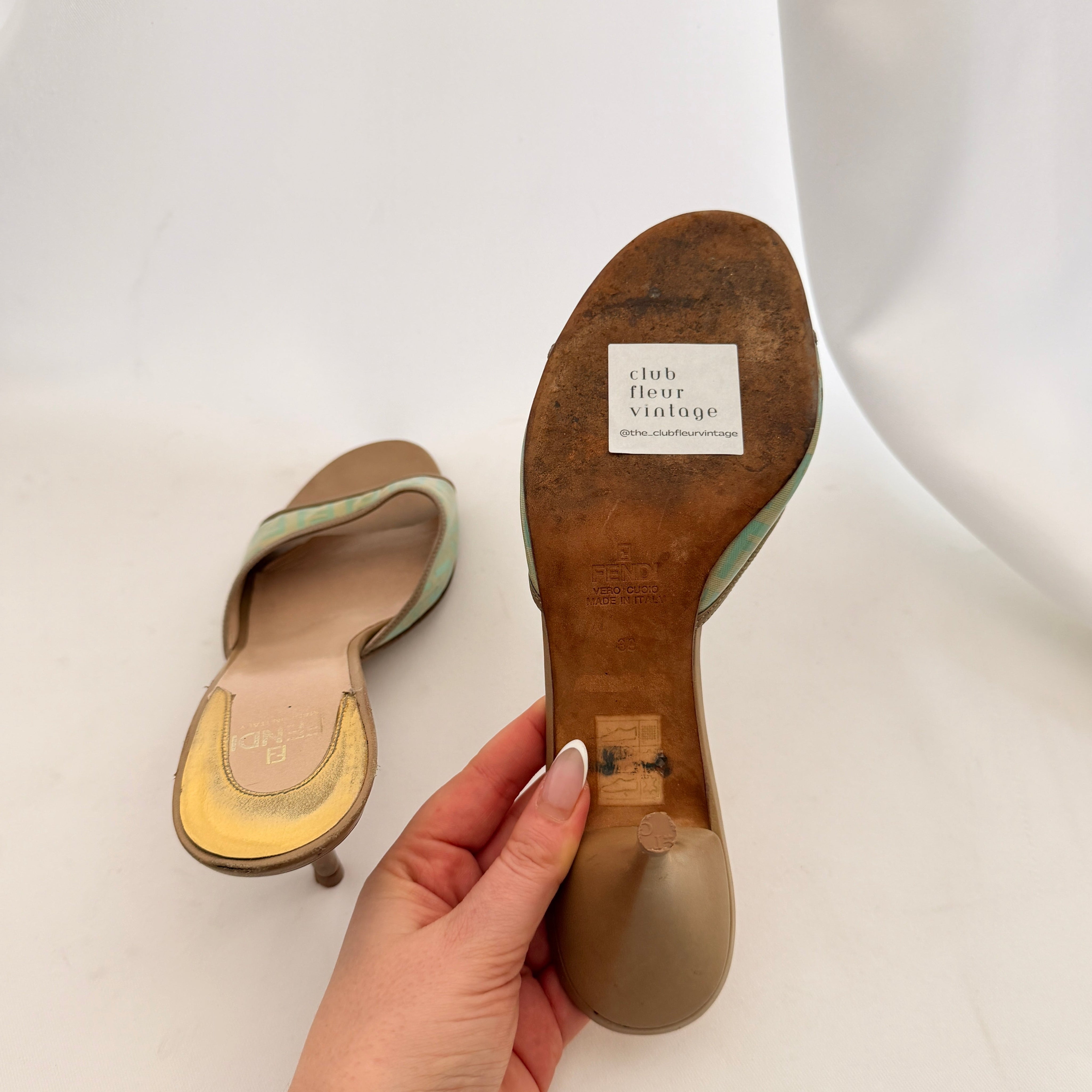 Fendi Monogram Mules - EU 39