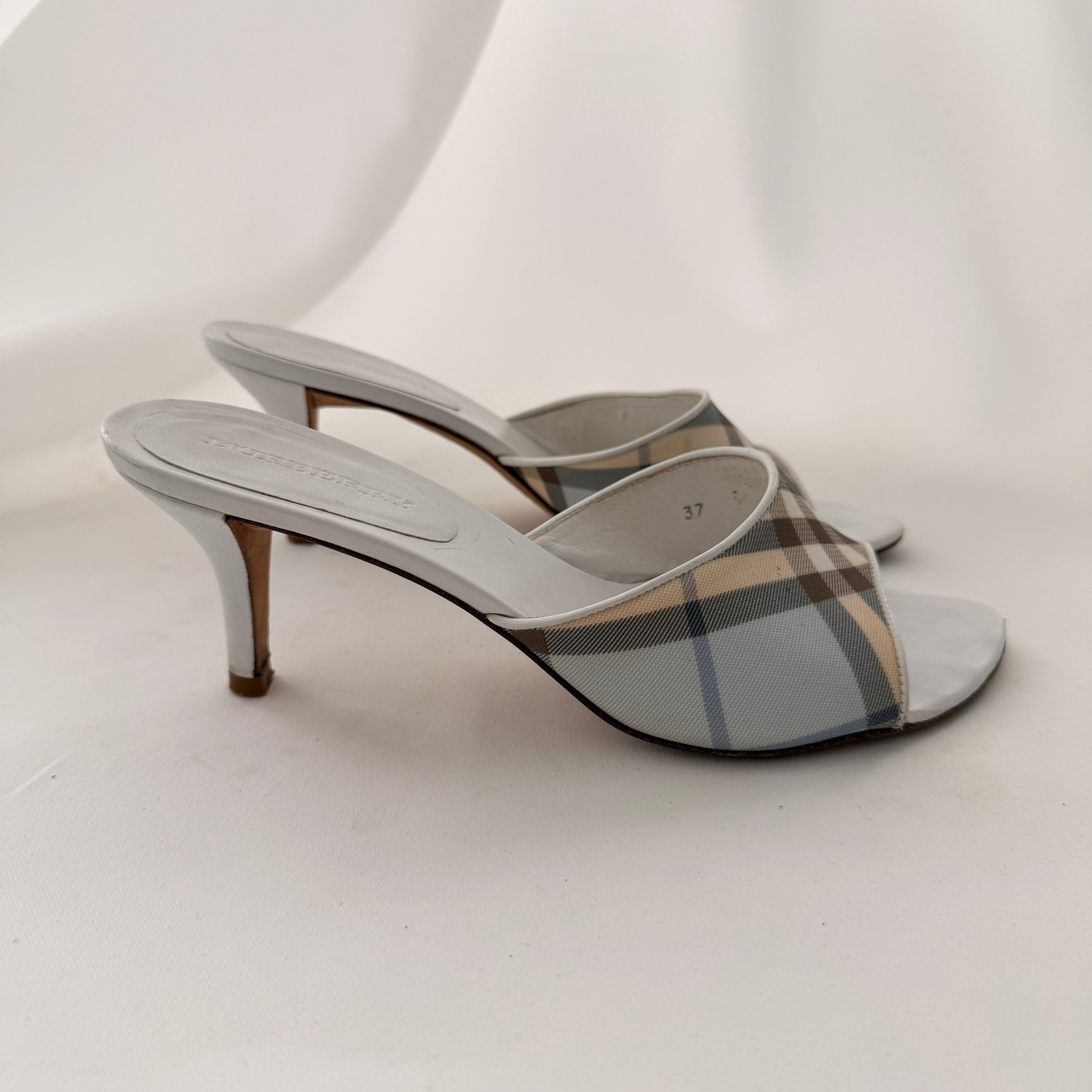 Burberry Plaid Mules