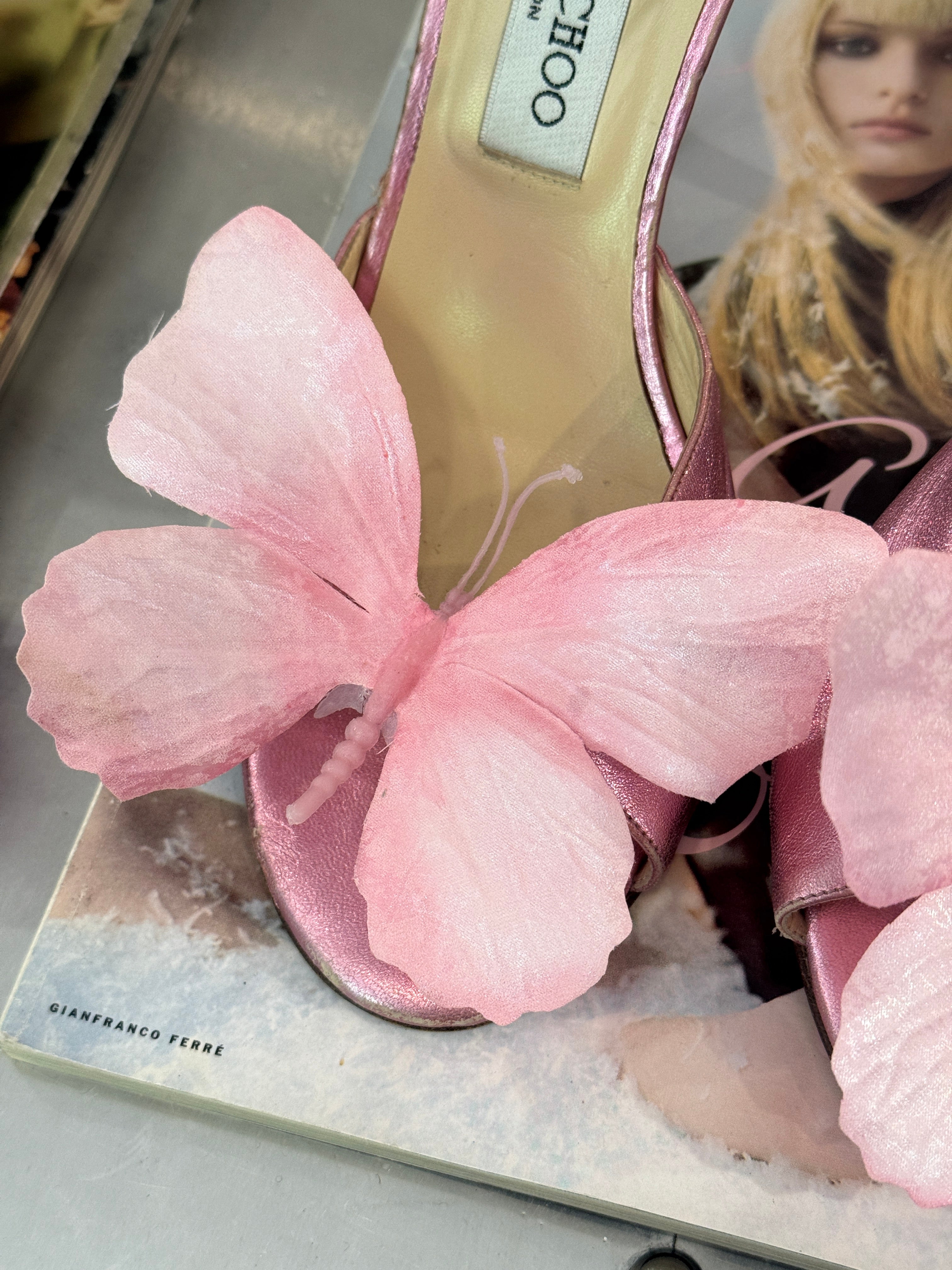 Jimmy Choo Heels with Butterflies