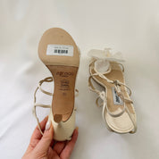 Jimmy Choo Reworked Orchid Sandals Ivory - 36