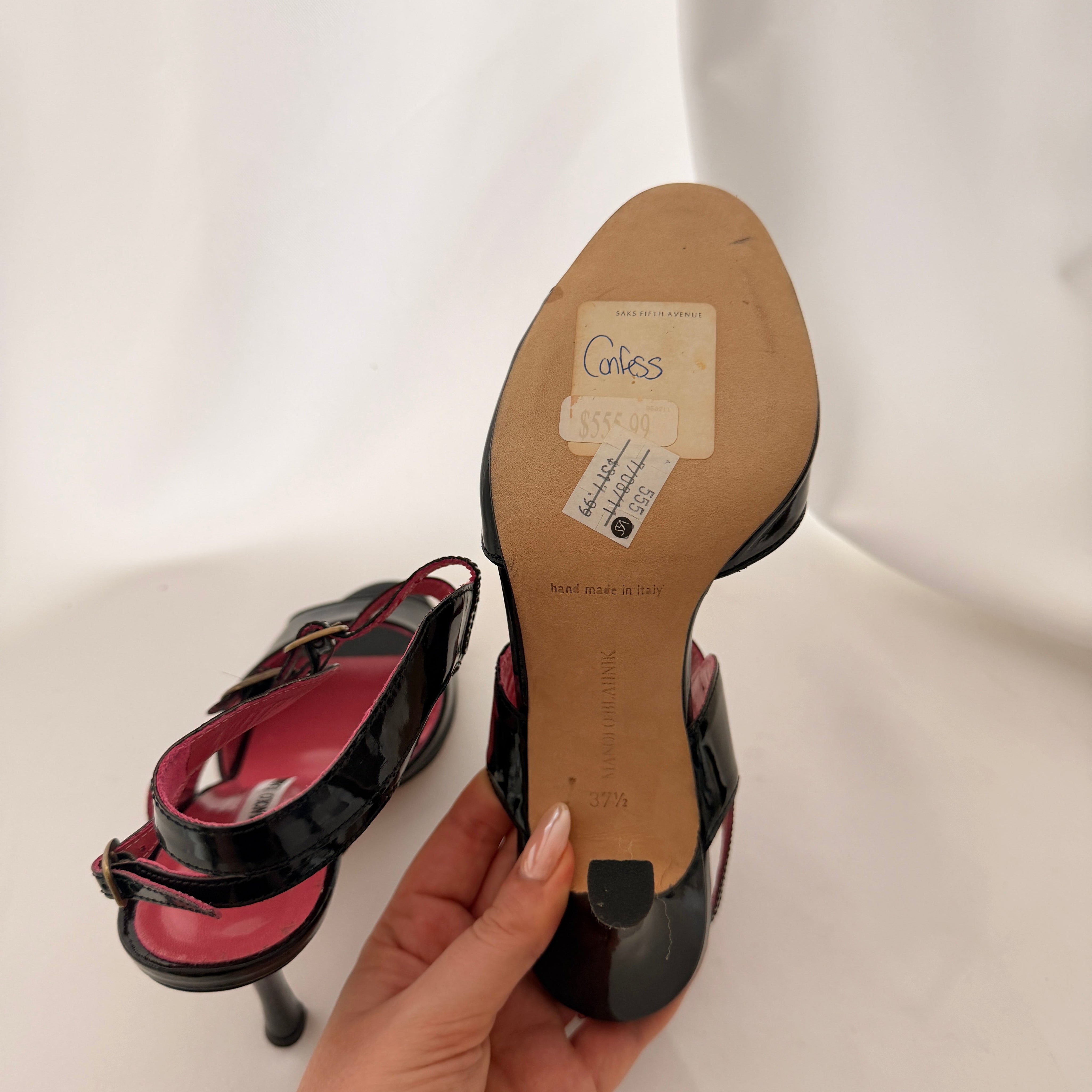 Manolo Blahnik Confessaope Gladiator Heels - EU 37.5 / US 7