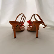 Jimmy Choo Reworked Orange Orchid Heels - 39