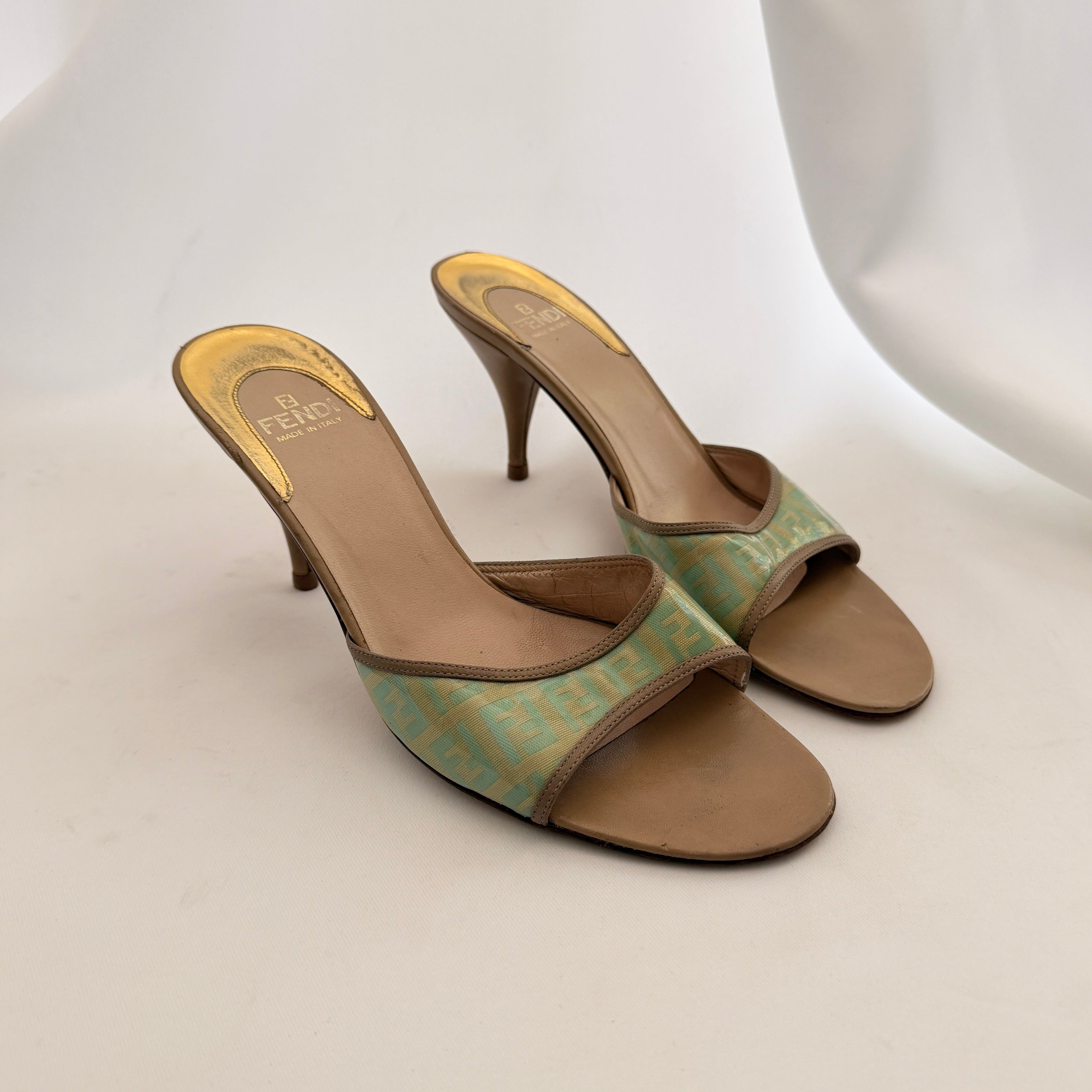 Fendi Monogram Mules - EU 39