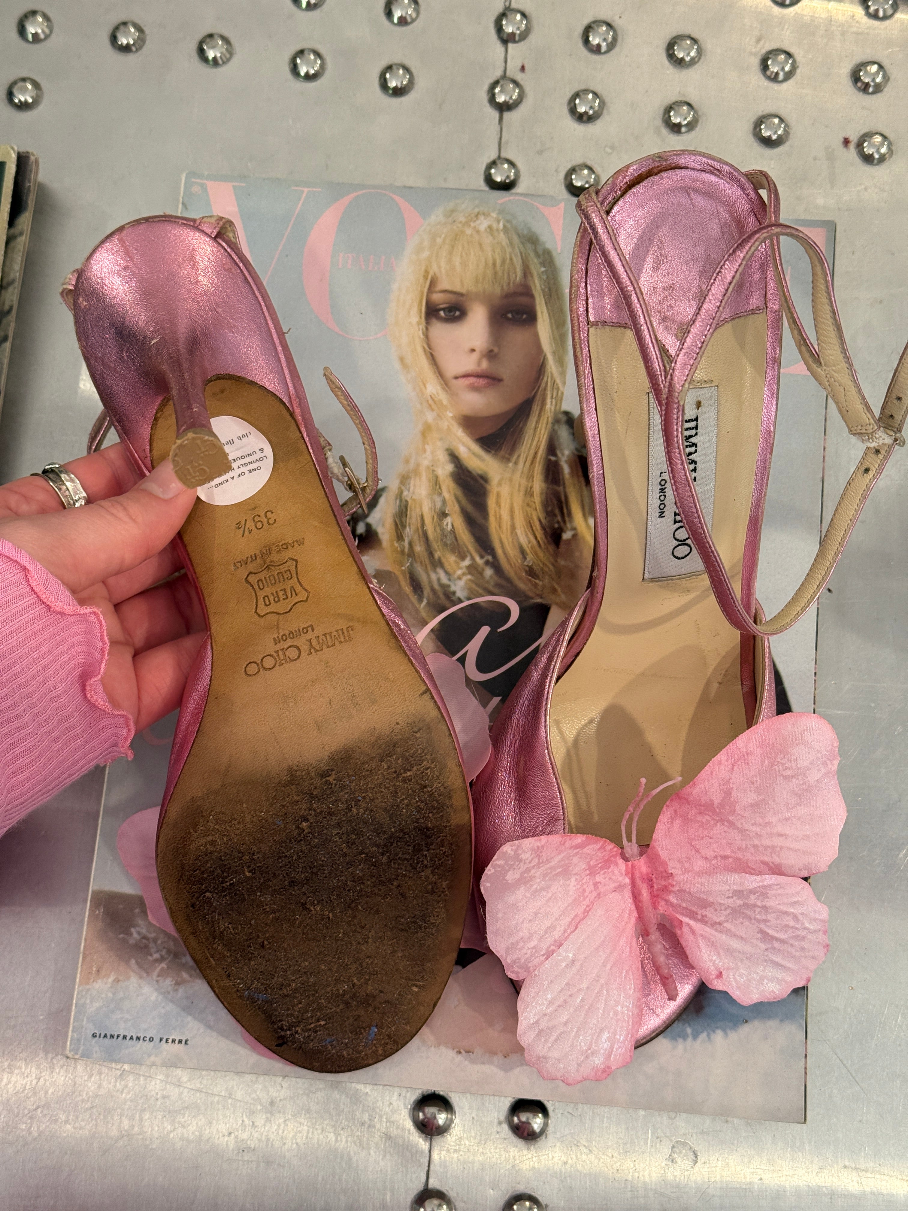 Jimmy Choo Heels with Butterflies