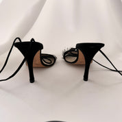 Vintage Jimmy Choo Feather Heels