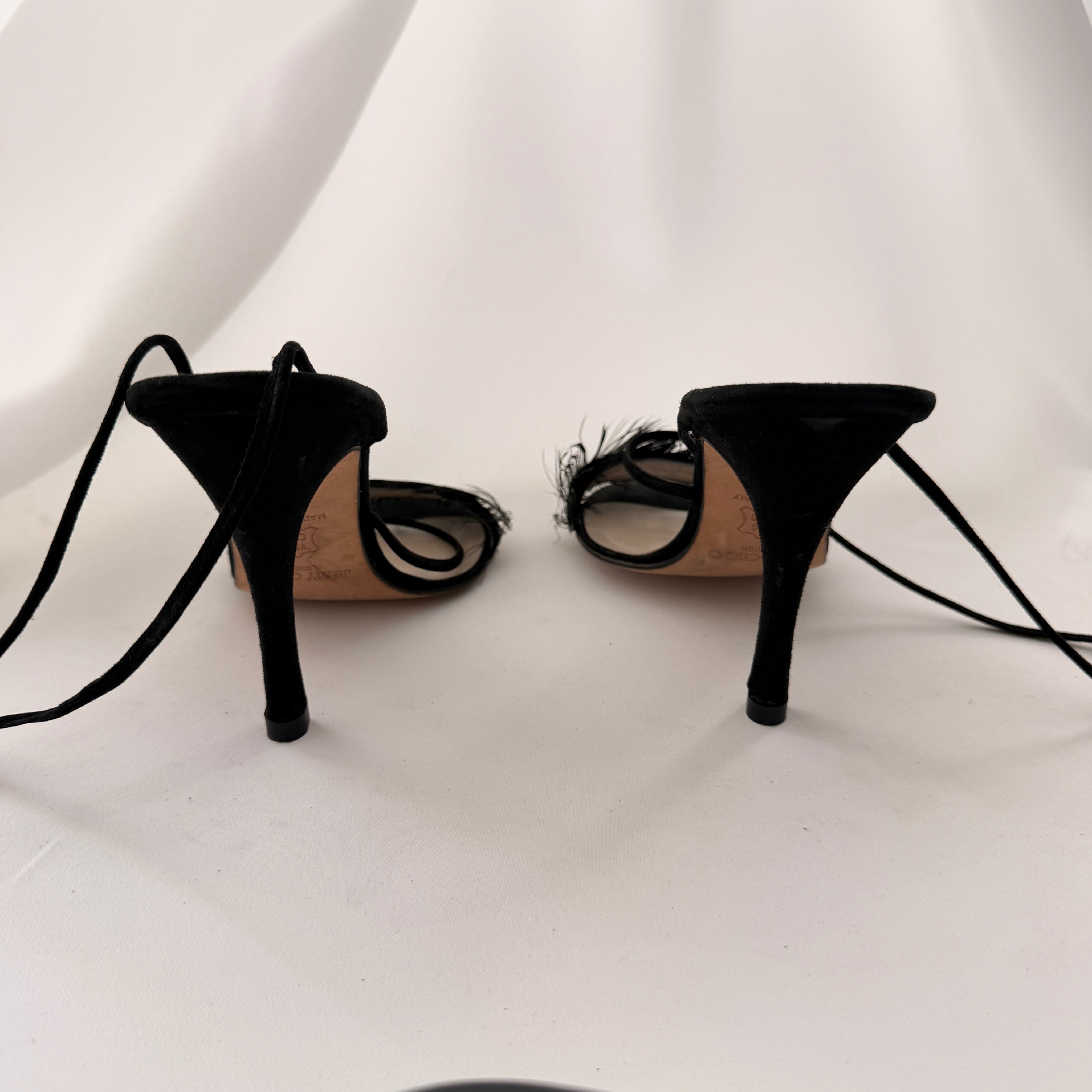 Vintage Jimmy Choo Feather Heels
