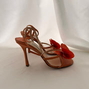 Jimmy Choo Reworked Orange Orchid Heels - 39