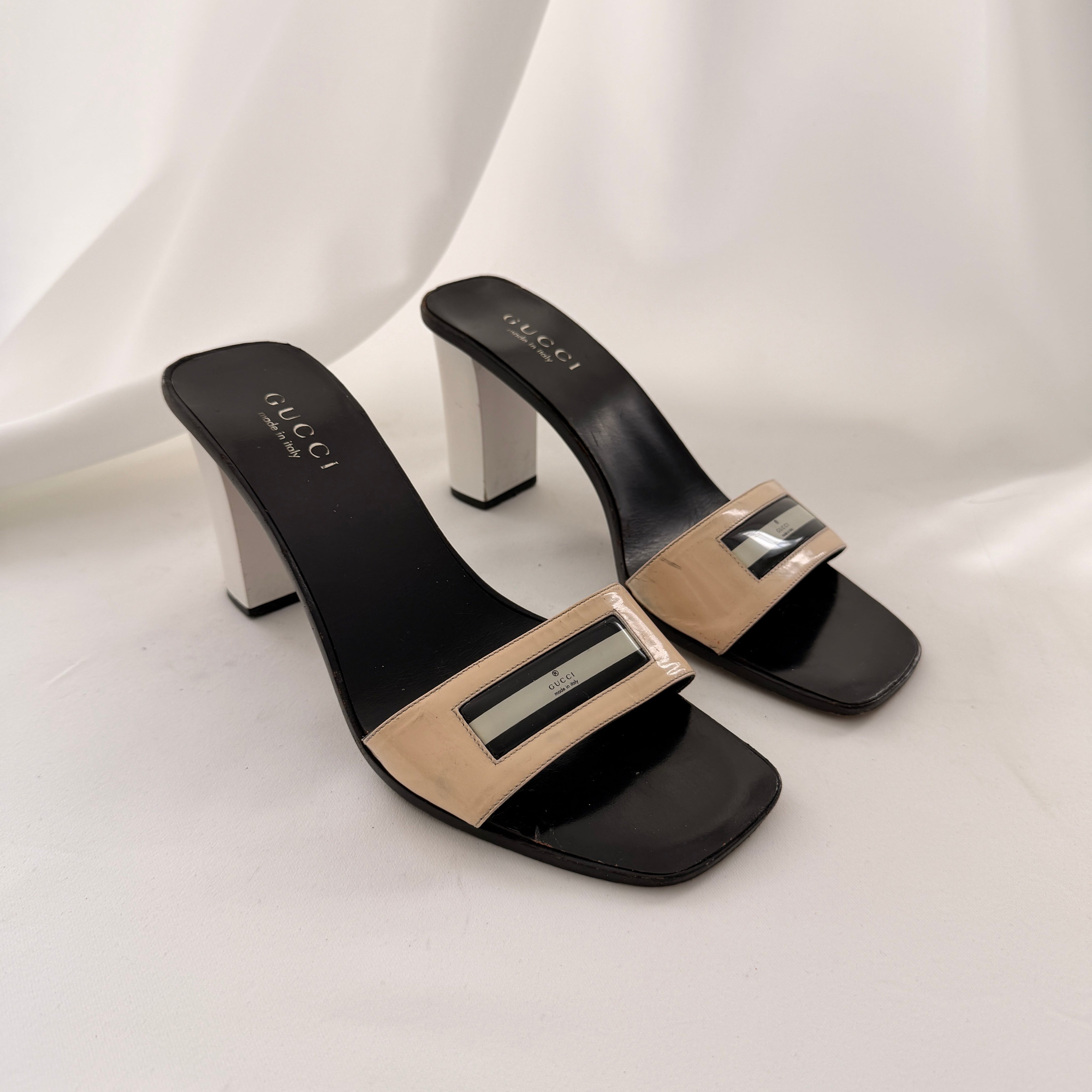 Vintage Gucci Logo Mules