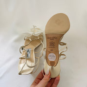 Jimmy Choo Reworked Orchid Sandals Ivory - 36