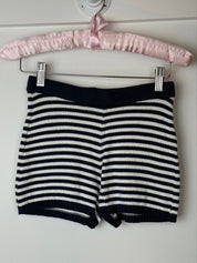 Blumarine Navy & White Stripe Knit Shorts - XS