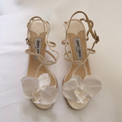 Jimmy Choo Reworked Orchid Sandals Ivory - 36