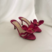 Prada Reworked Orchid Mules - 38