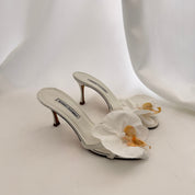 Manolo Blahnik Reworked Orchid Mules - EU 40