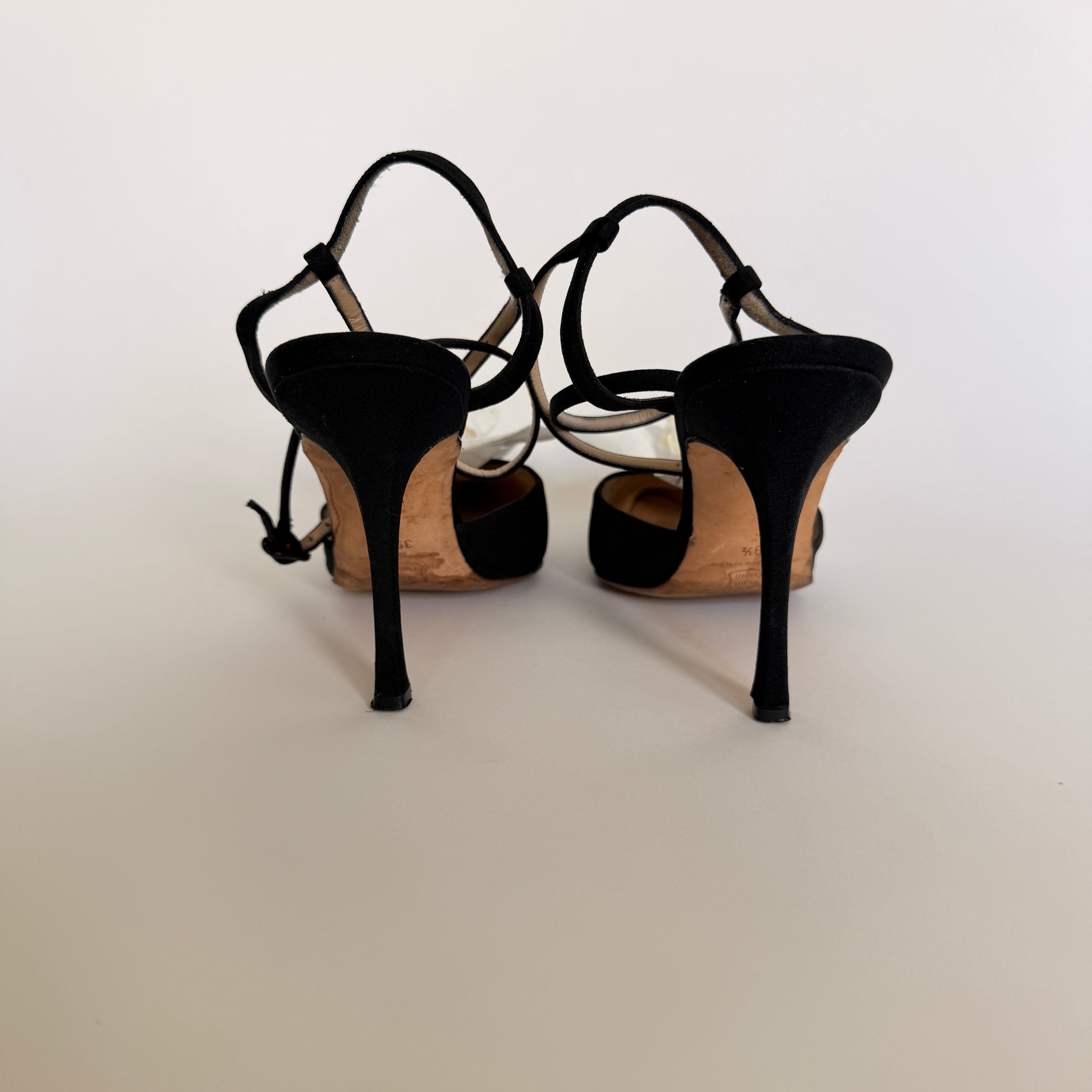 Manolo Blahnik Reworked Black Orchid Pumps - EU 39.5 / US 8.5