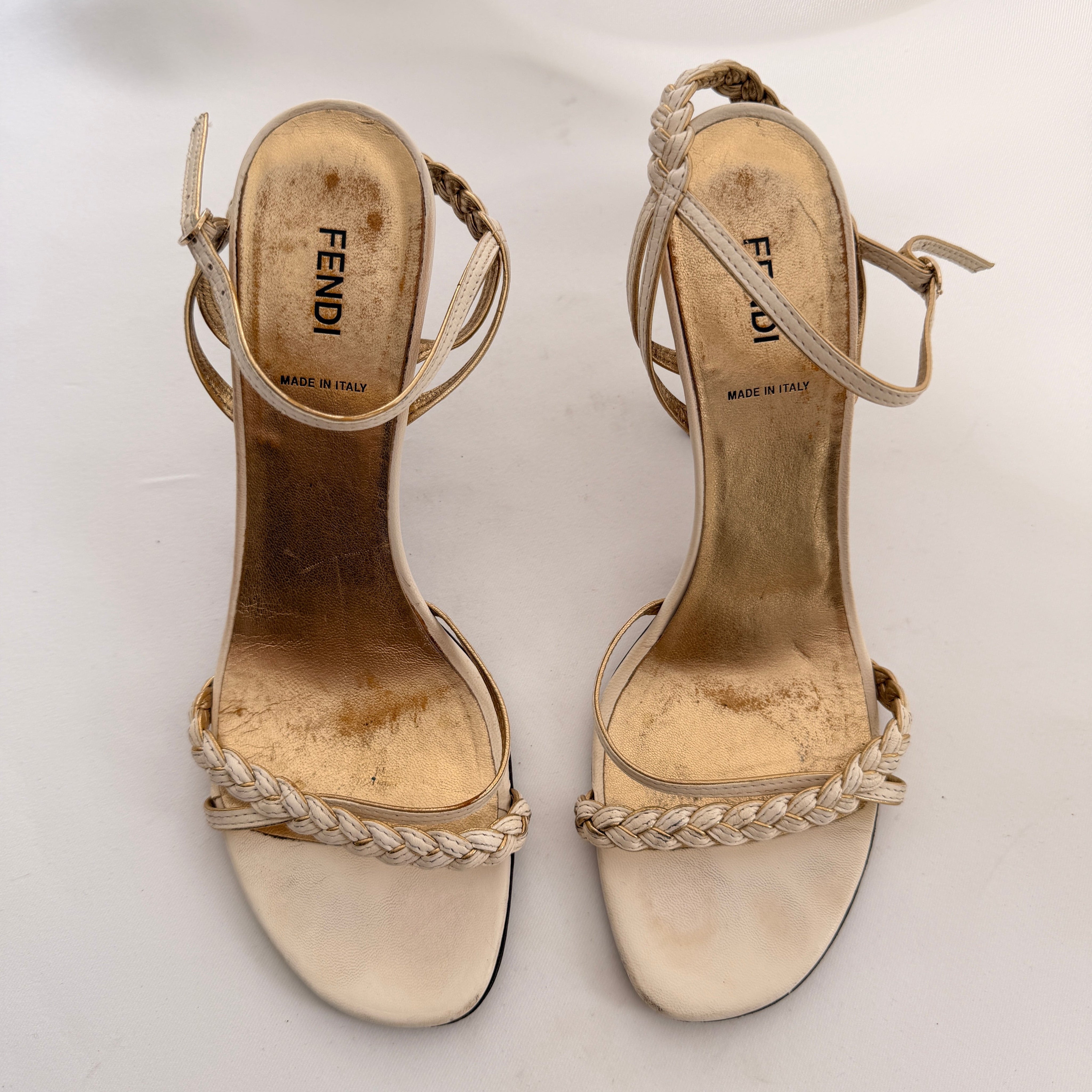 Vintage Fendi Braided Sandals - EU 39