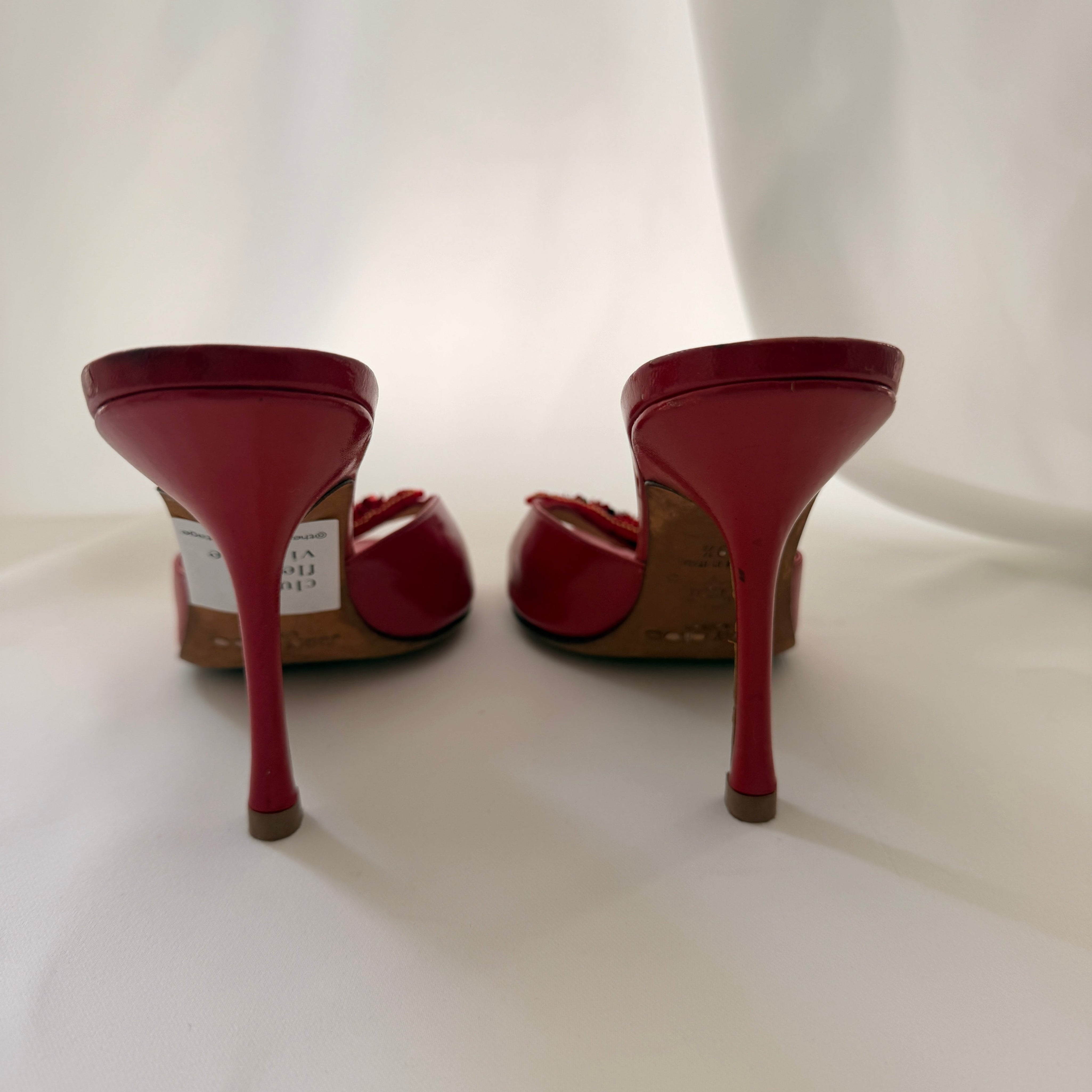 Jimmy Choo Reworked Chilli Embellished Mules - 39.5