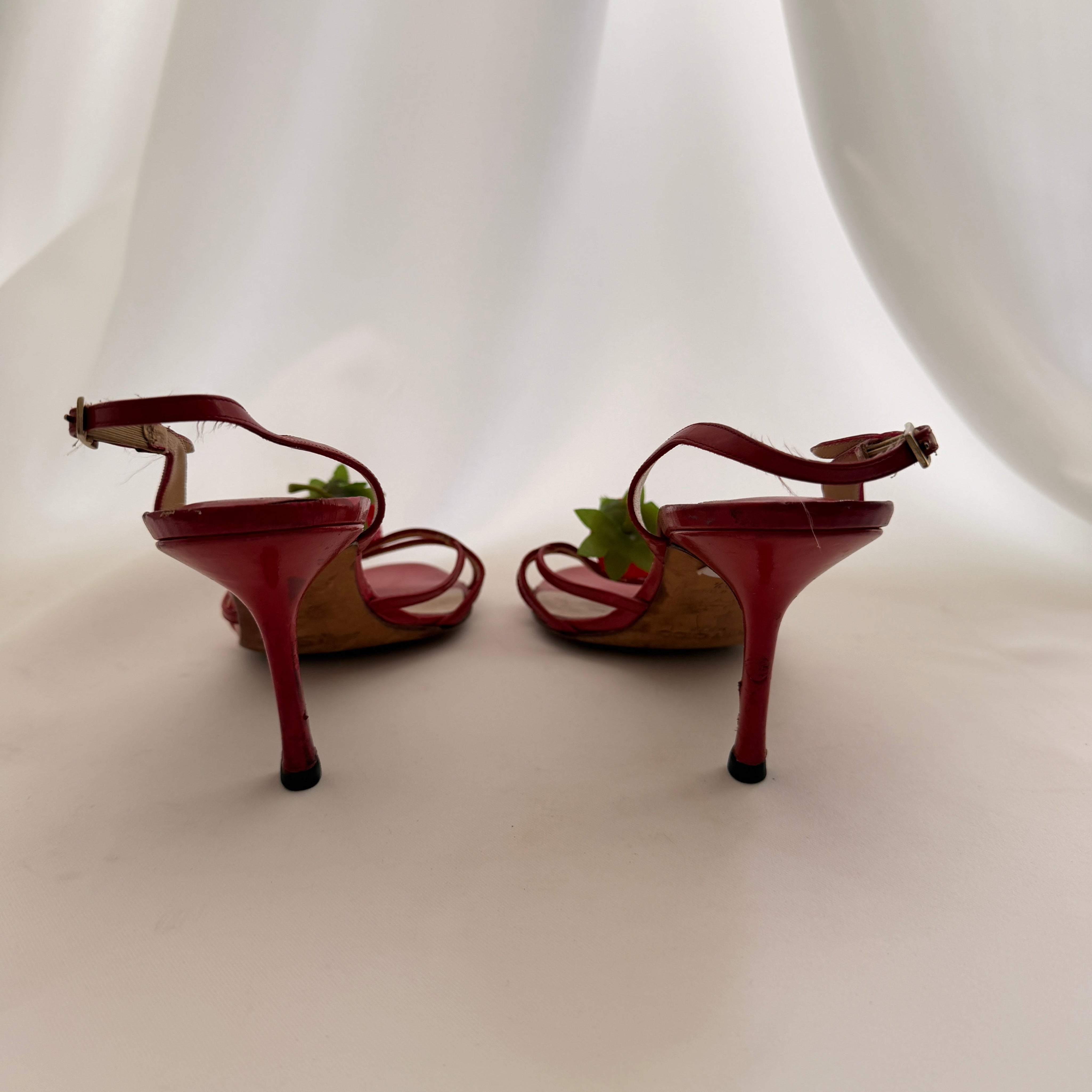 Jimmy Choo Reworked Strawberry Heels - EU 39.5