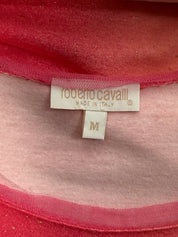 Roberto Cavalli 2001 Pink Ombré Glitter Denim Top & Jeans Set - Top S-M / Jeans W24
