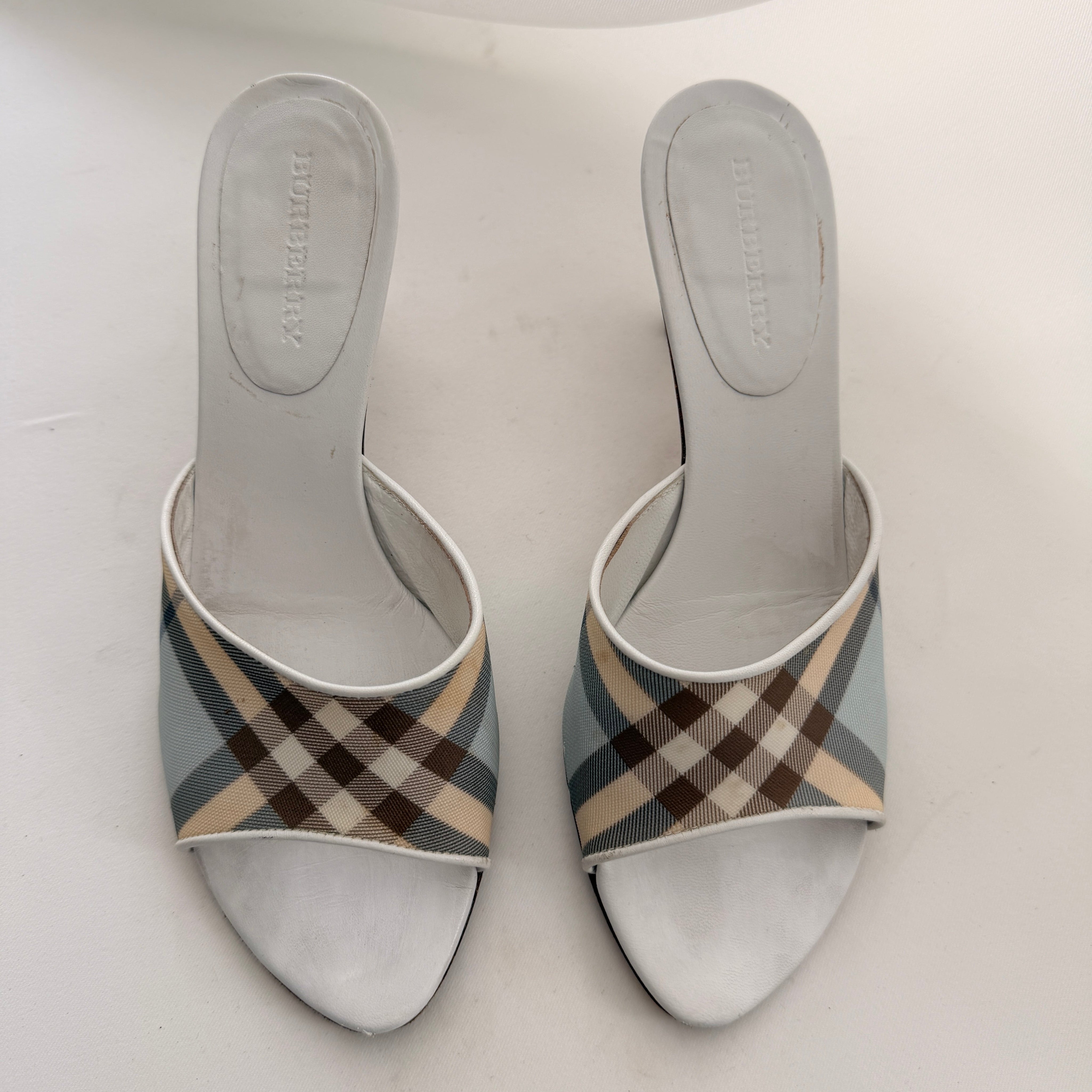 Burberry Plaid Mules
