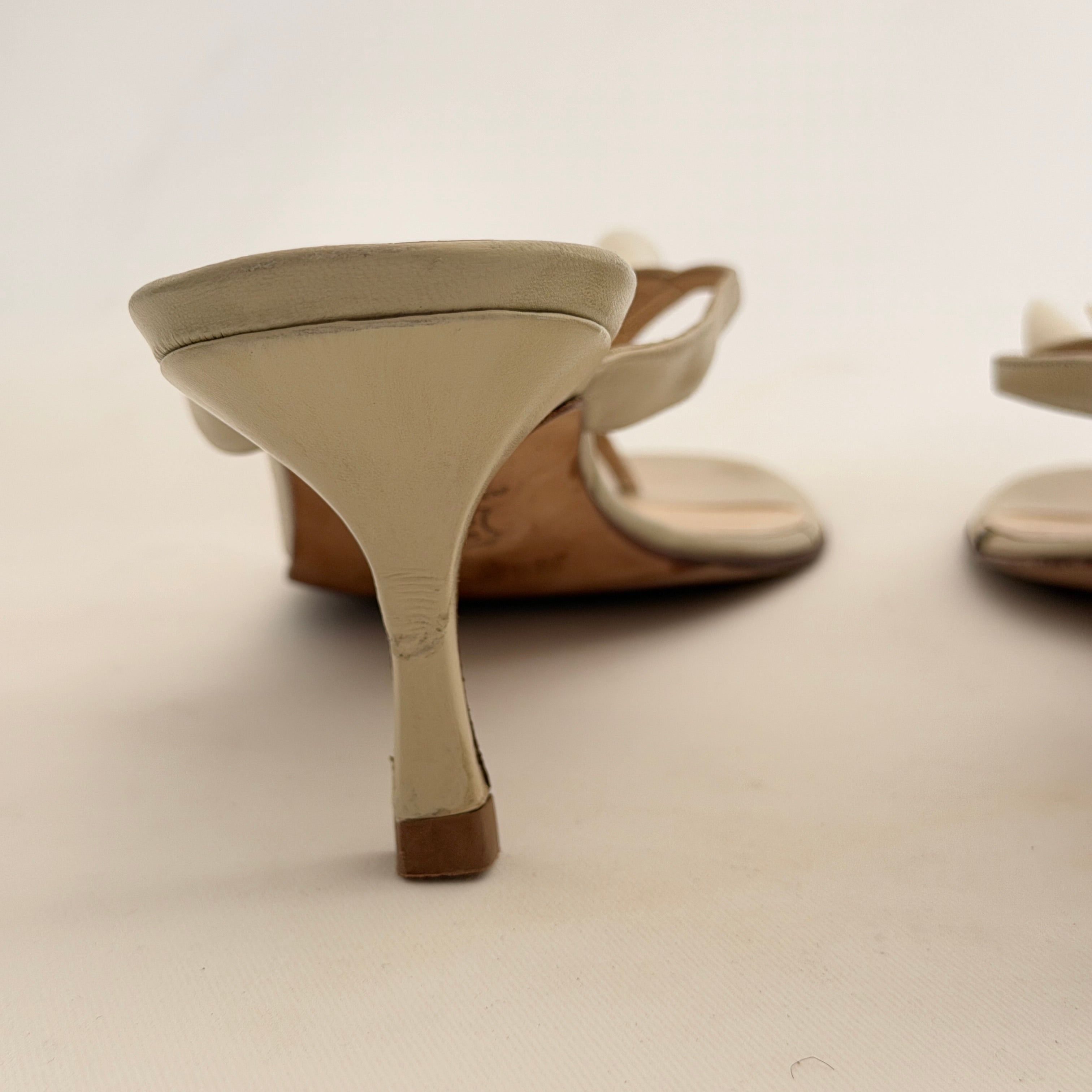 Jimmy Choo Seashell Flip Flop Heels - EU 37.5