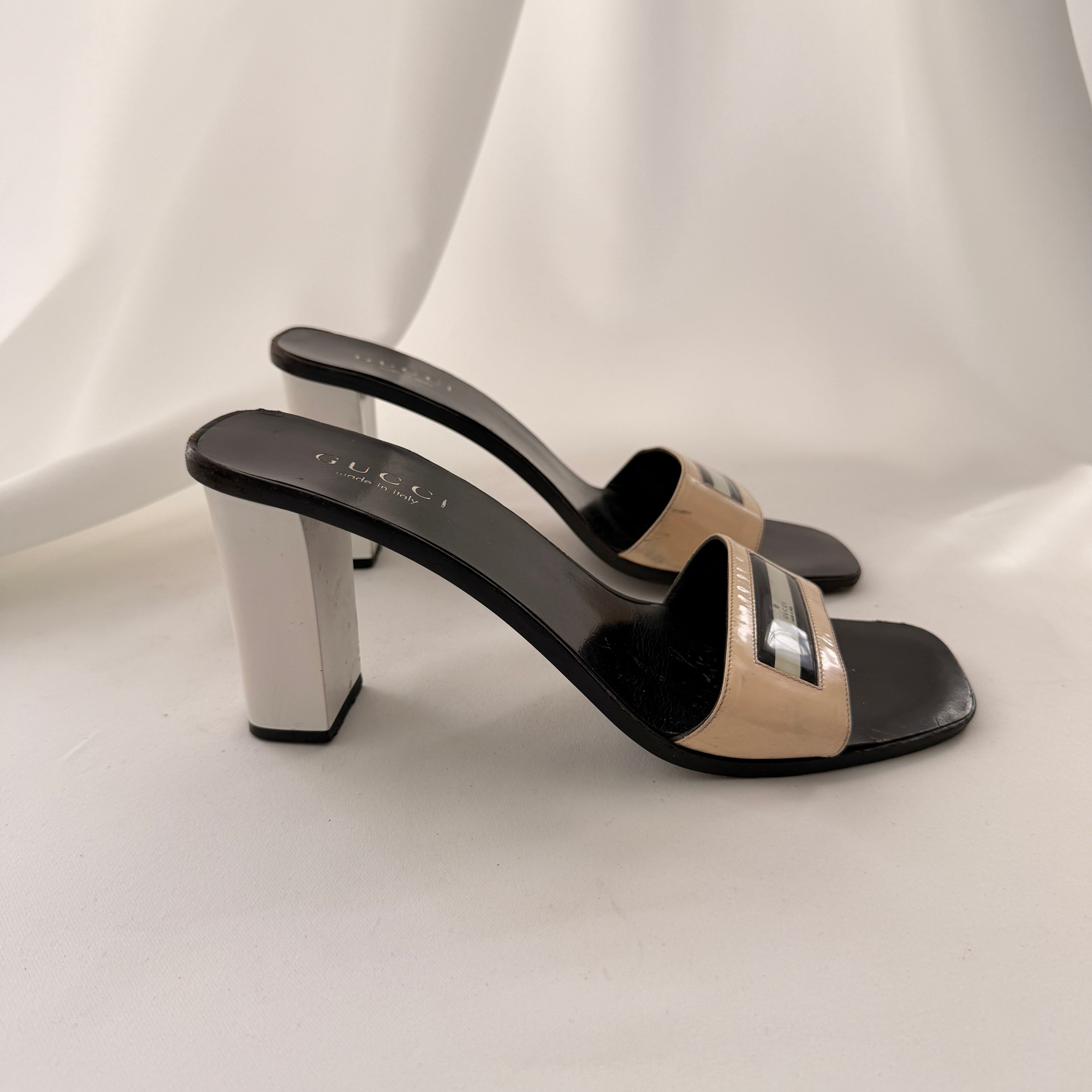 Vintage Gucci Logo Mules
