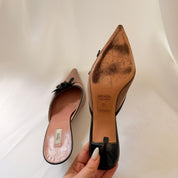 Prada Mules with Floral Detail - EU 39