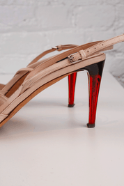 Yves Saint Laurent 2005 Lip Patent Slingback Heels