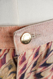Roberto Cavalli SS 2001 Sequin Butterfly Illusion Flare Jeans – M