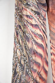 Roberto Cavalli SS 2001 Sequin Butterfly Illusion Flare Jeans – M