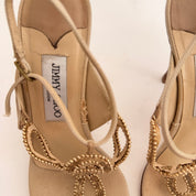 Embellished Jimmy Choo Sandals - EU 38.5
