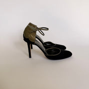 Manolo Blahnik Black Suede Ankle Strap Pumps - EU 39.5 / US 8.5