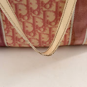 Vintage Christian Dior Oblique Trotter No. 2 Tote - Pink