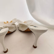 Manolo Blahnik Reworked Orchid Mules - EU 40