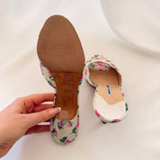 Vintage Manolo Blahnik Floral Mules - EU 38.5