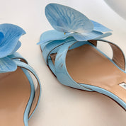 Manolo Blahnik Reworked Orchid Mules - Blue - EU 38