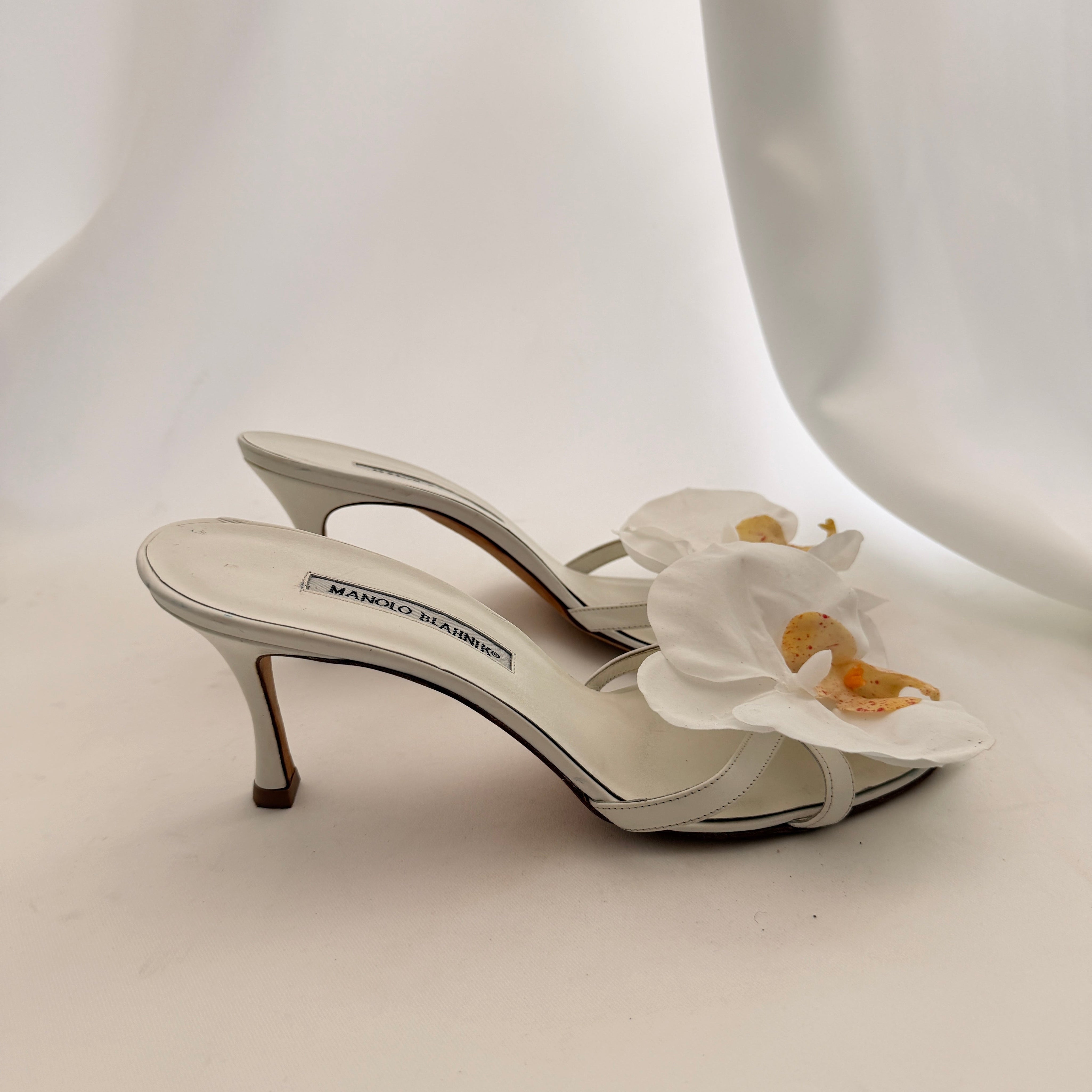 Manolo Blahnik Reworked Orchid Mules - EU 40