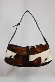 Roberto Cavalli Pony Hair Cowhide Shoulder Bag
