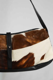 Roberto Cavalli Pony Hair Cowhide Shoulder Bag