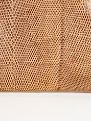 Gucci 1970s Vintage Lizard Skin Envelope Clutch