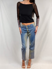 Just Cavalli SS2002 Croc Jeans - W31