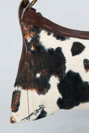 Just Cavalli 2000s Cowhair Shoulder Bag