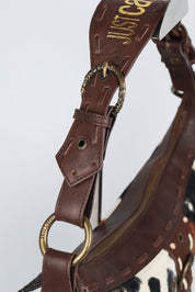 Just Cavalli 2000s Cowhair Shoulder Bag