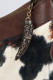 Just Cavalli 2000s Cowhair Shoulder Bag