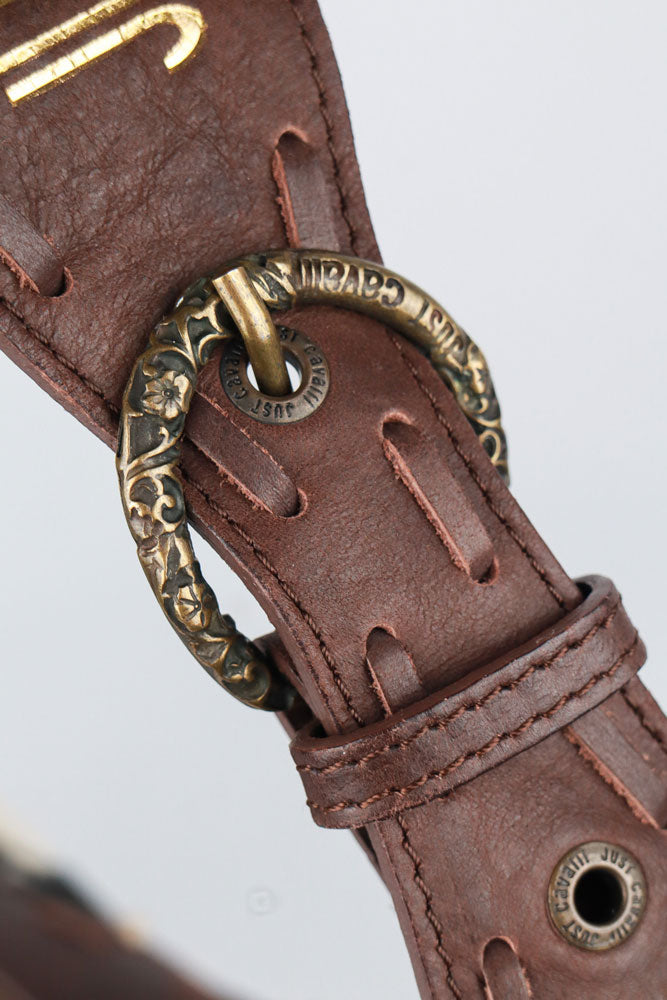 Just Cavalli 2000s Cowhair Shoulder Bag