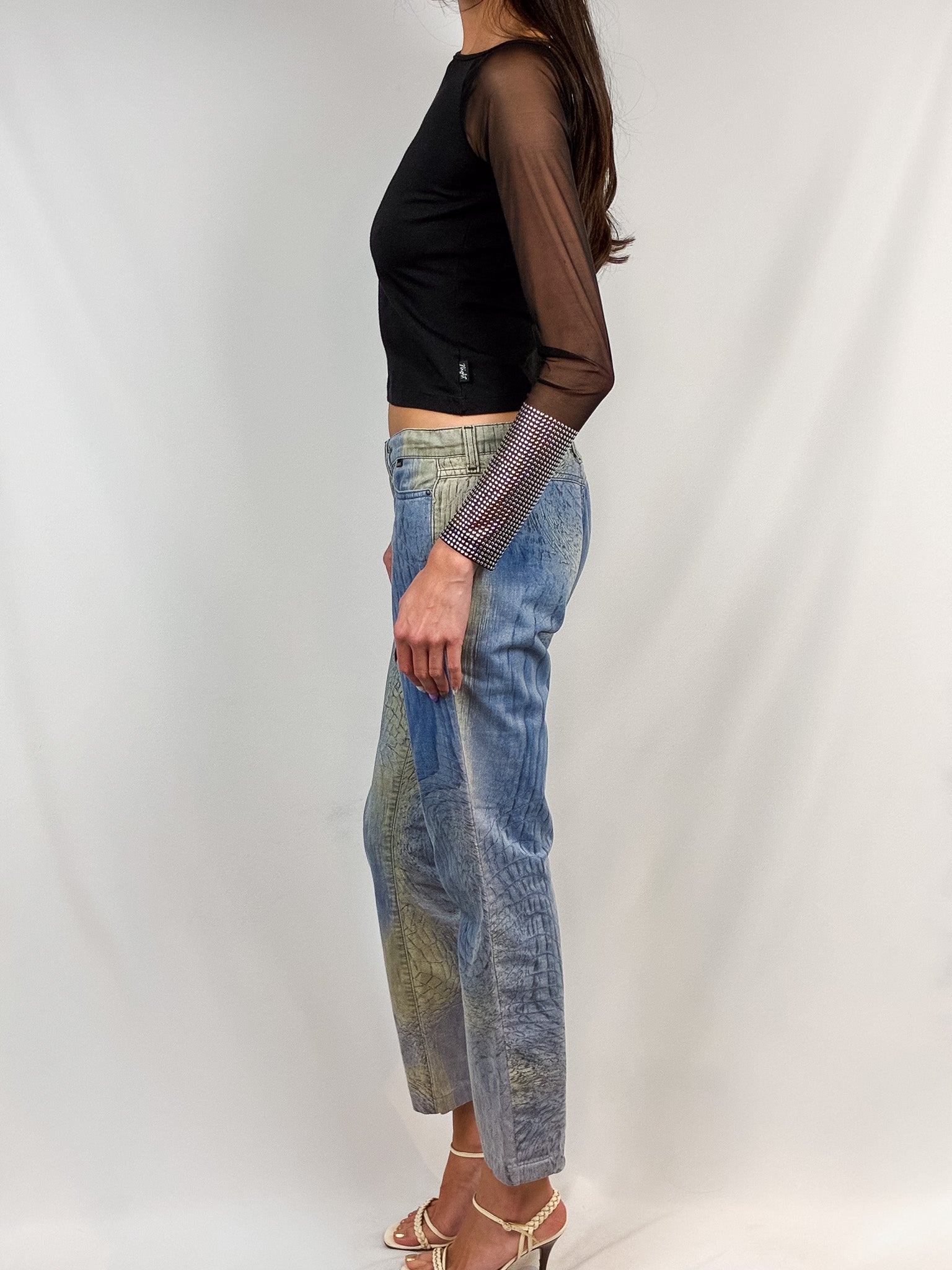 Just Cavalli SS2002 Croc Jeans - W31