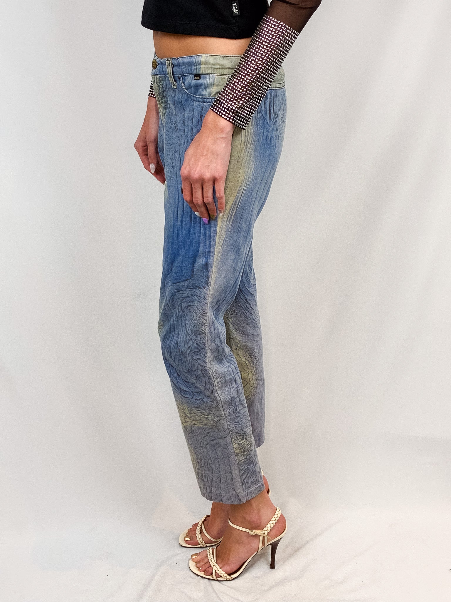 Just Cavalli SS2002 Croc Jeans - W31